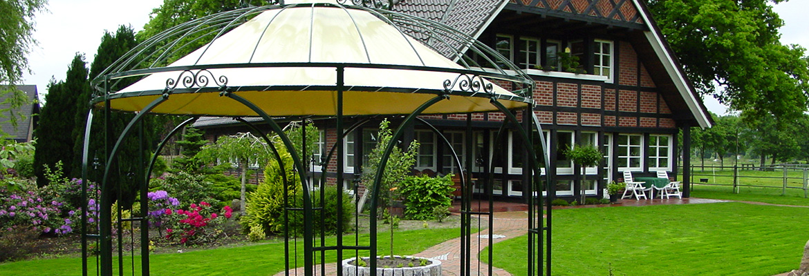 Gartendekoration - Metall-Pavillon